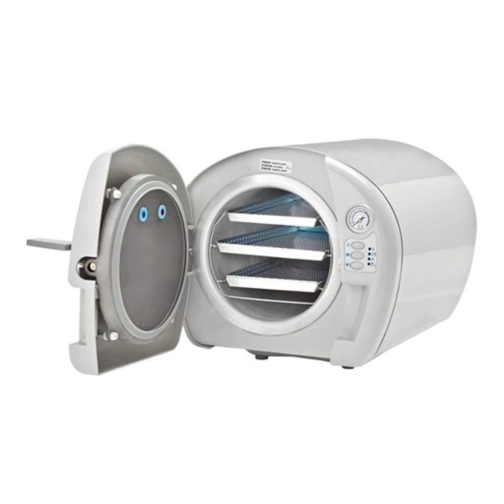 Autoclave de 21 litros de acero inoxidable SAEVO by GNATUS, ideal para la esterilización segura y eficiente en clínicas dentales